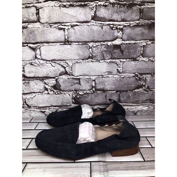 Abeo Bio System Jean Navy Blue Suede Leather Flats Shoes Women’s Sz 6N US/36.5EU - Picture 4 of 16